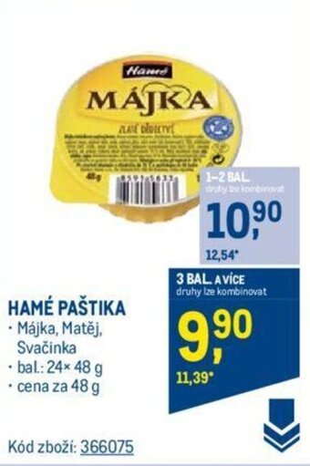 Makro HAMÉ PAŠTIKA nabídka