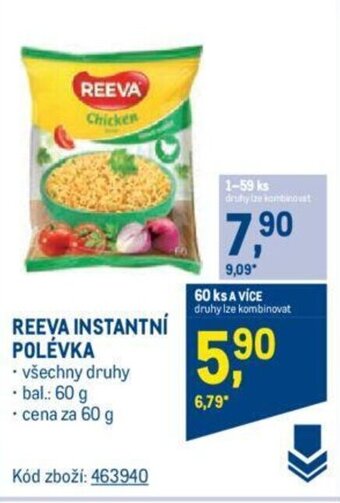 Makro REEVA INSTANTNÍ POLÉVKA nabídka