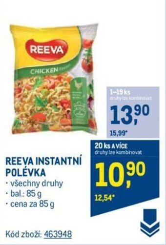 Makro REEVA INSTANTNÍ POLÉVKA nabídka