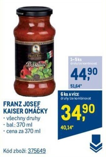 Makro FRANZ JOSEF KAISER OMÁČKY nabídka