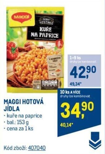 Makro MAGGI HOTOVÁ JÍDLA nabídka