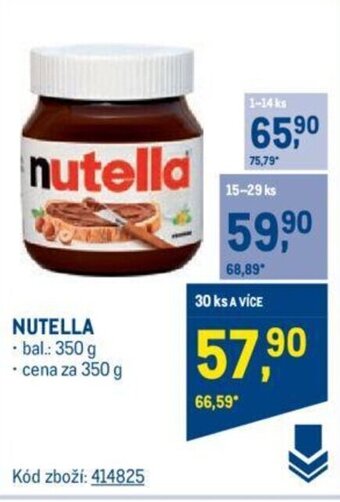 Makro NUTELLA nabídka
