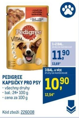 Makro PEDIGREE KAPSIČKY PRO PSY nabídka
