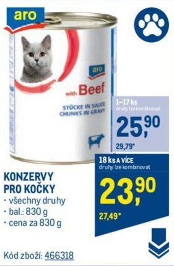Makro KONZERVY PRO KOČKY nabídka