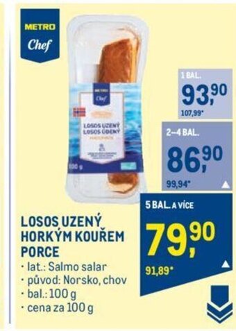 Makro LOSOS UZENÝ HORKÝM KOUŘEM PORCE nabídka