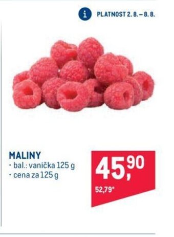 Makro MALINY nabídka