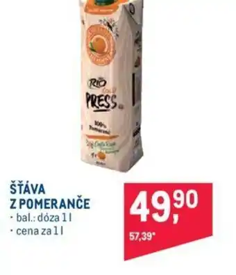Makro ŠŤÁVA Z POMERANČE nabídka