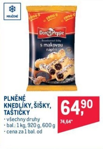 Makro PLNĚNÉ KNEDLÍKY, ŠIŠKY, TAŠTIČKY nabídka
