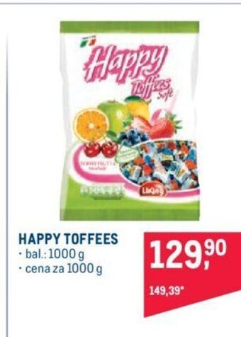 Makro HAPPY TOFFEES nabídka