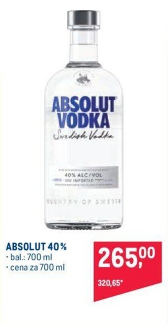 Makro ABSOLUT 40% nabídka
