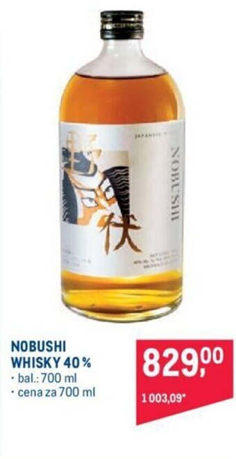Makro NOBUSHI WHISKY 40% nabídka