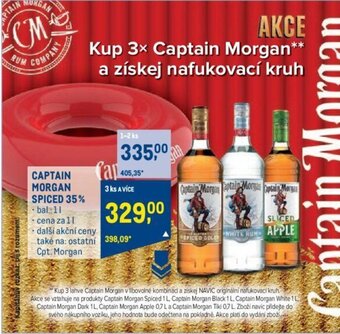 Makro CAPTAIN MORGAN SPICED 35% nabídka