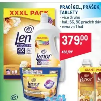 Makro LENOR PRACÍ GEL, PRÁŠEK, TABLETY nabídka