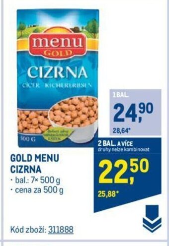 Makro GOLD MENU CIZRNA nabídka