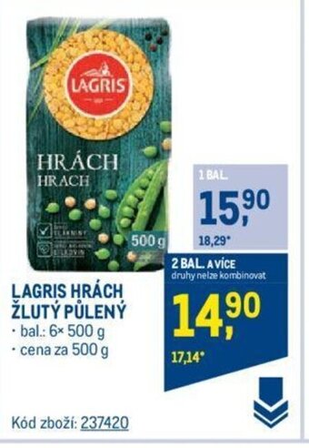Makro LAGRIS HRÁCH ŽLUTÝ PŮLENÝ nabídka