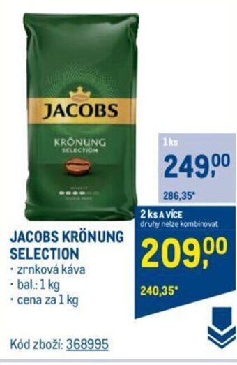 Makro JACOBS KRÖNUNG SELECTION nabídka