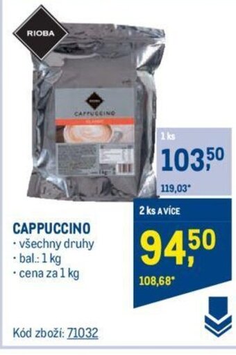Makro CAPPUCCINO nabídka
