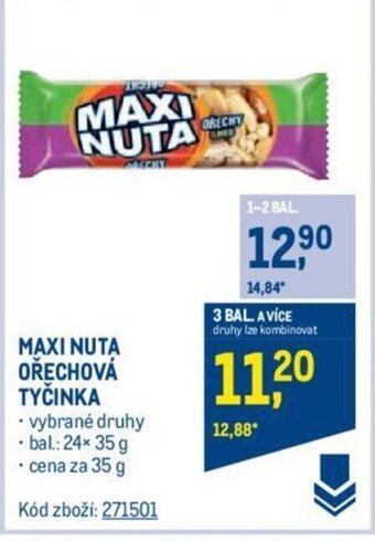 MAXI NUTA OŘECHOVÁ TYČINKA
