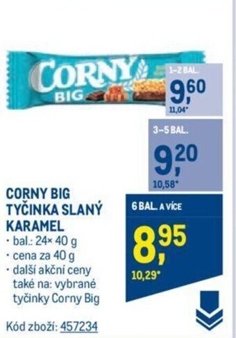 Makro CORNY BIG TYČINKA SLANÝ KARAMEL nabídka