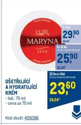 Makro OŠETŘUJÍCÍ A HYDRATUJÍCÍ KRÉM nabídka