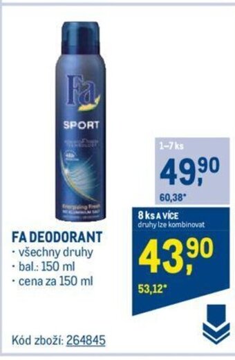 Makro FA DEODORANT nabídka