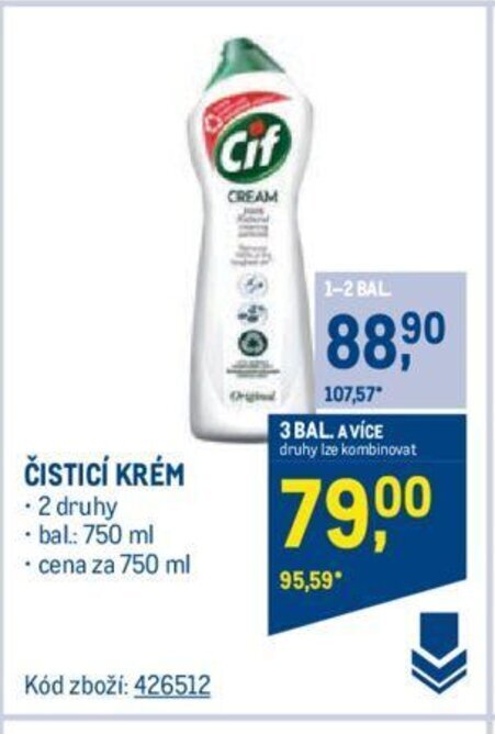 Makro Cif ČISTICÍ KRÉM nabídka