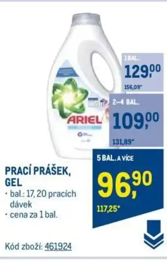 Makro Ariel PRACÍ PRÁŠEK, GEL nabídka