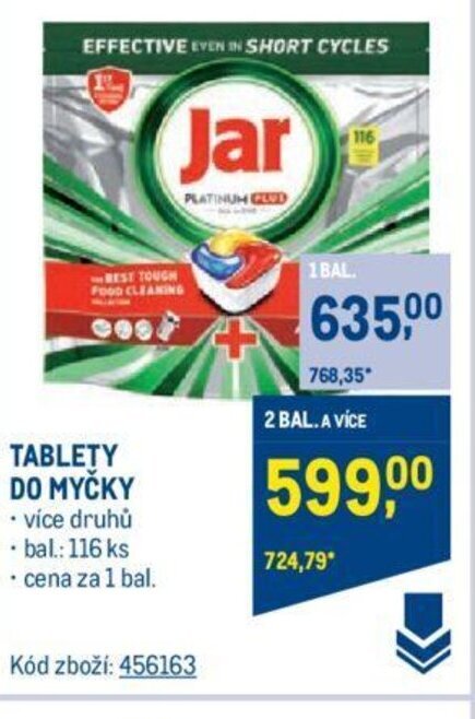 Makro Jar TABLETY DO MYČKY nabídka