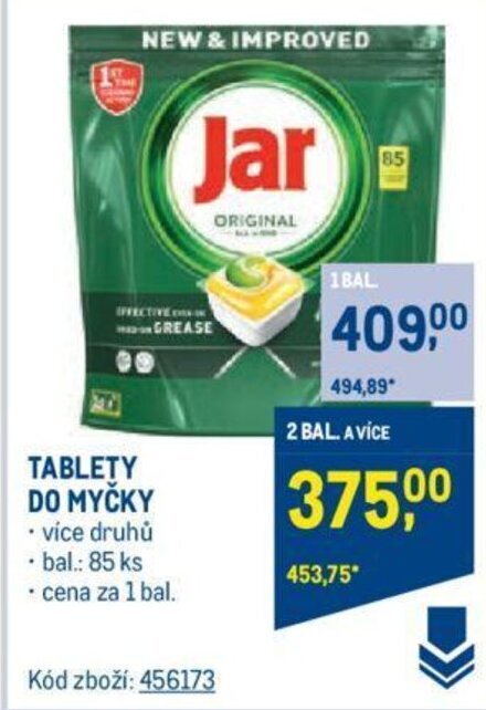 Makro Jar TABLETY DO MYČKY nabídka
