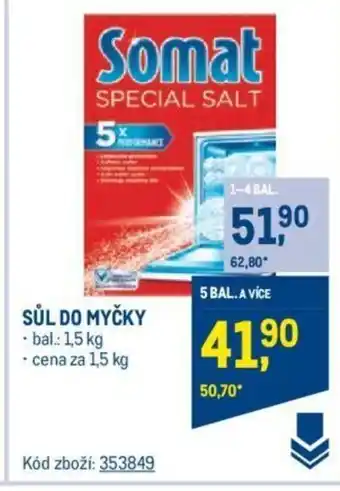 Makro Somat SŮL DO MYČKY nabídka