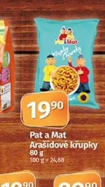 COOP TIP Pat a Mat Arašídové křupky 80 g 100 g = 24,88 nabídka