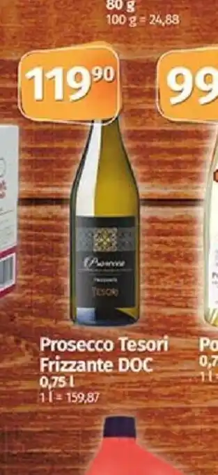 Prosecco Tesori Frizzante DOC 0,75 11 =159,87