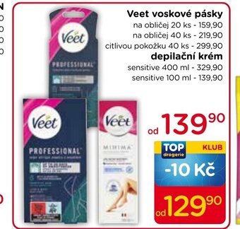 TOP drogerie Veet voskové pásky nabídka
