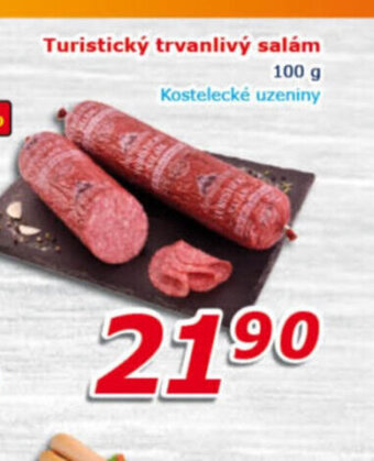 Turistický trvanlivý salám 100 g Kostelecké uzeniny