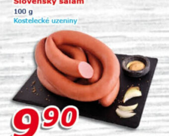 ESO MARKET Slovenský salám 100 g Kostelecké uzeniny nabídka