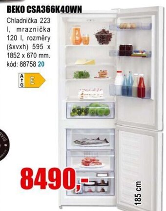 EVA BEKO CSA366K40WN nabídka