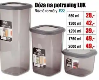 EVA Dóza na potraviny LUX Různé rozměry. E22 nabídka