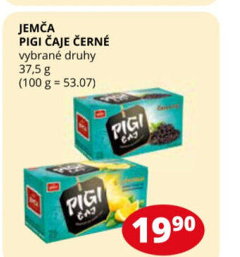 Flop JEMČA PIGI ČAJE ČERNÉ vybrané druhy 37,5 g nabídka