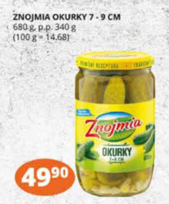 ZNOJMIA OKURKY 7-9 CM