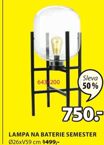 JYSK LAMPA NA BATERIE SEMESTER nabídka