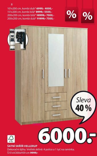 JYSK ŠATNÍ SKŘÍŇ VELLERUP nabídka