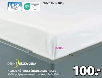 JYSK KLASICKÉ PROSTĚRADLO MICHELLE nabídka