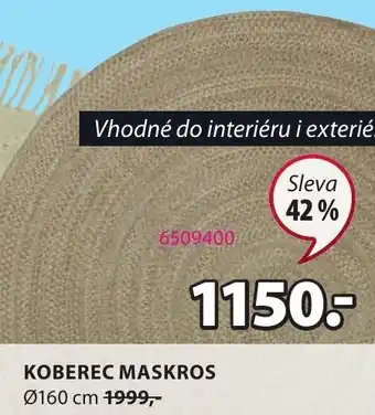 JYSK KOBEREC MASKROS Ø160 cm nabídka