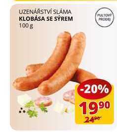 Flop Klobása se sýrem 100 g nabídka