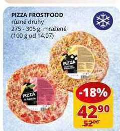 Pizza frostfood různé druhy 275-305 g