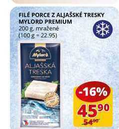 Flop Filé porce z aljašské tresky mylord premium 200g nabídka