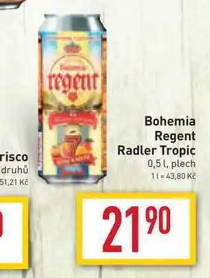 Billa Bohemia regent radler tropic 0,5 l, plech nabídka