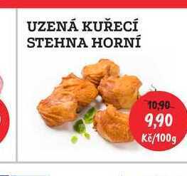 RABBIT řeznictví Uzená kuřecí stehna horní 100g nabídka