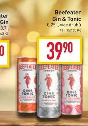Billa Beefeater gin & tonic 0,25l nabídka