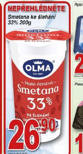 Hruška Olma smetana ke šlehání 33% nabídka